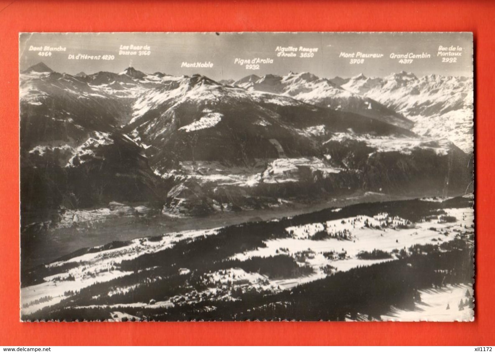 VAV-21 Montana Panorama Vue Sur Les Alpes Valaisannes, Anniviers Hérens. Non Circ. Deprez 263 - Anniviers