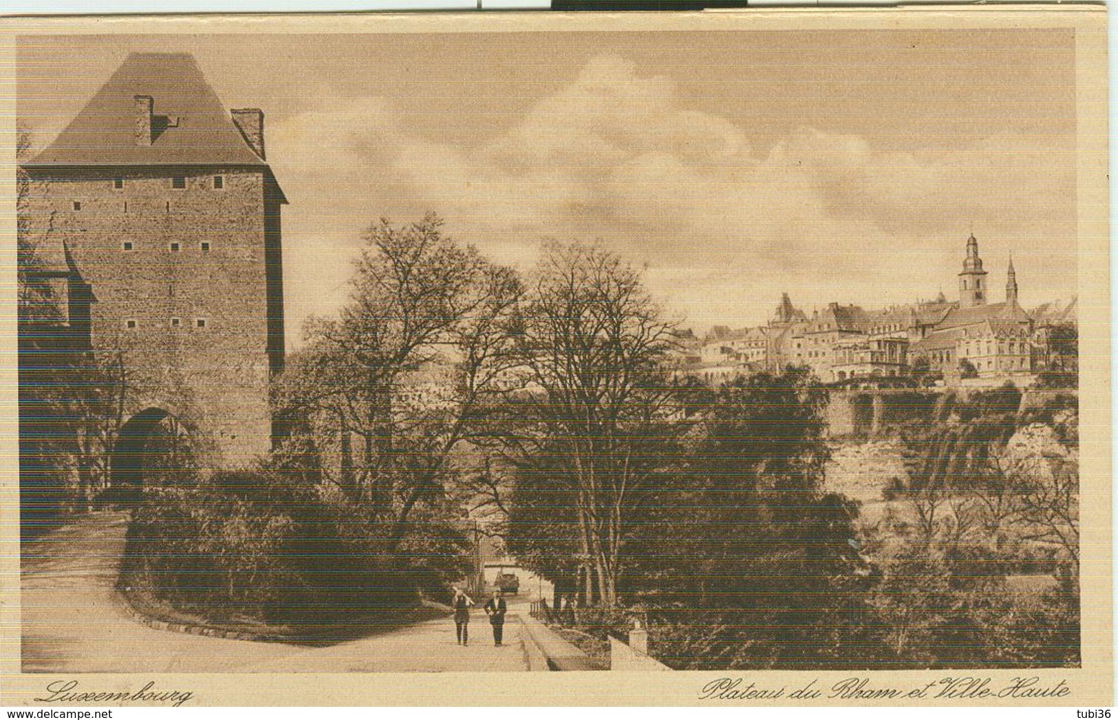 Lussemburgo, Luxembourg, PLATEAU DU RHAM,NUOVA,B/N - Lussemburgo - Città