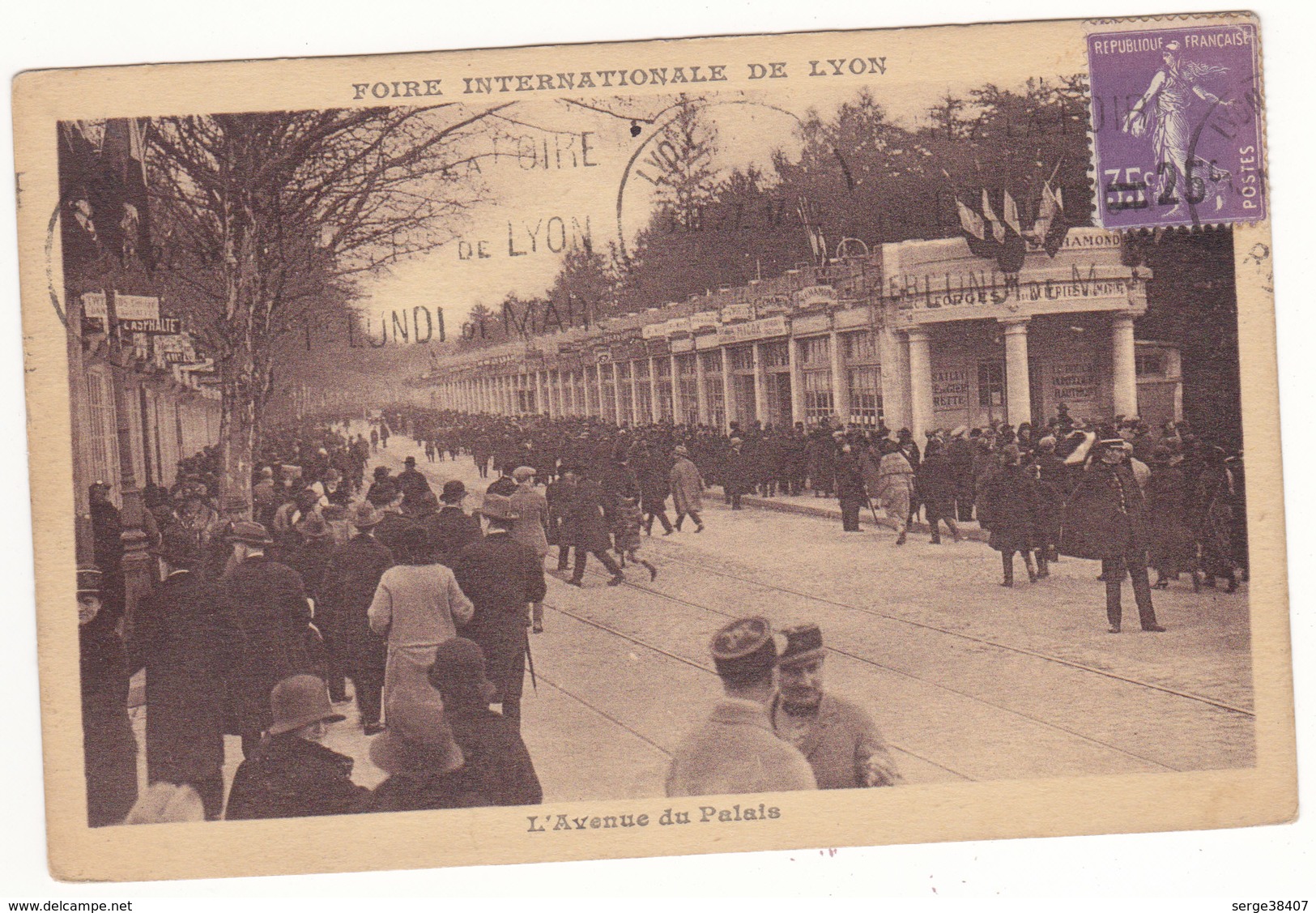 Prix Fixe - Lyon - 1927 - Avenue Du Palais - Foire Internationale  # 9-12/1 - Autres & Non Classés