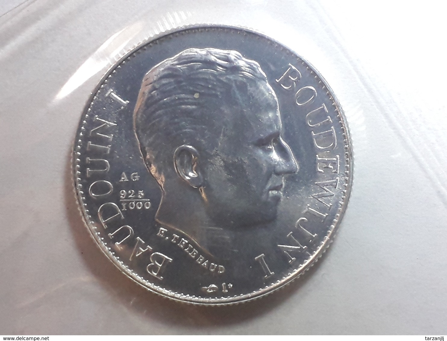 Médaille Argent Baudouin 1er 1980 Silver 925 - Adel