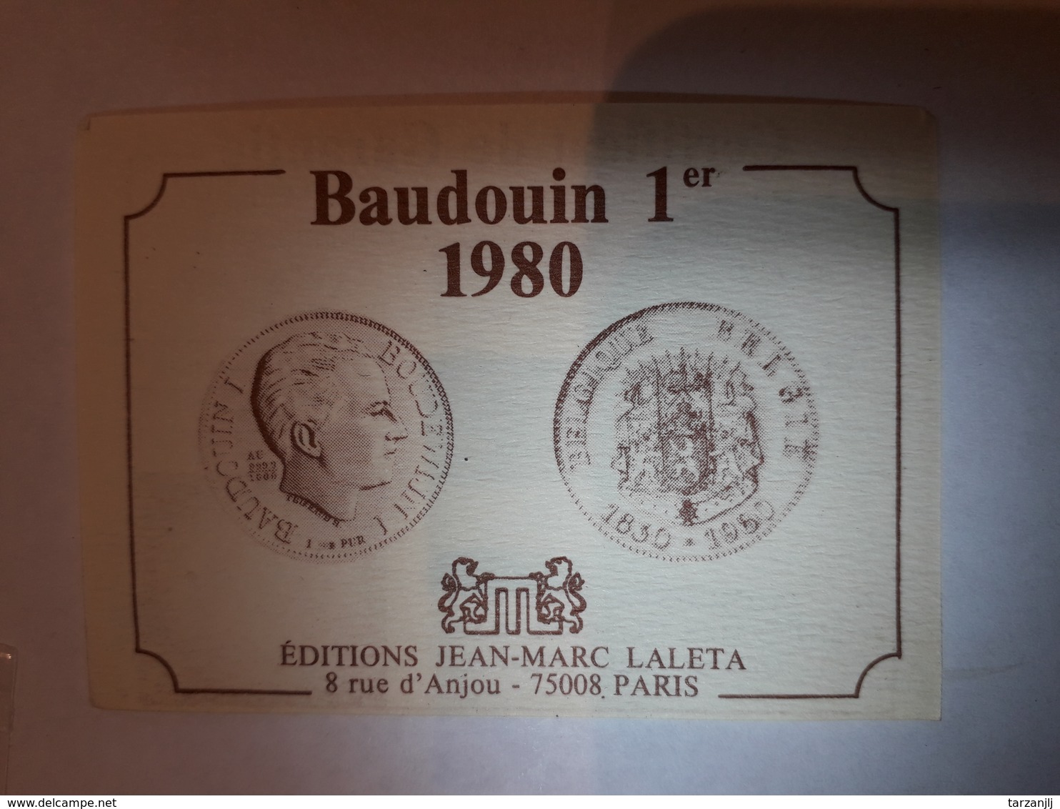 Médaille Argent Baudouin 1er 1980 Silver 925 - Monarchia / Nobiltà