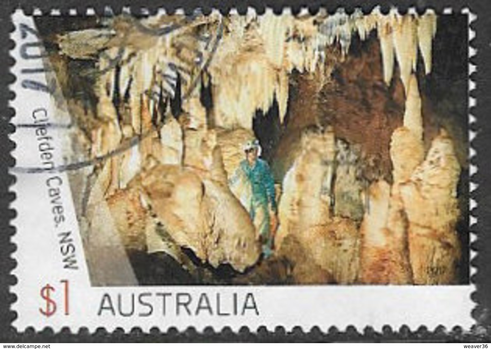Australia 2017 Caves $1 Type 1 Sheet Stamp Good/fine Used [39/31929/ND] - Usati