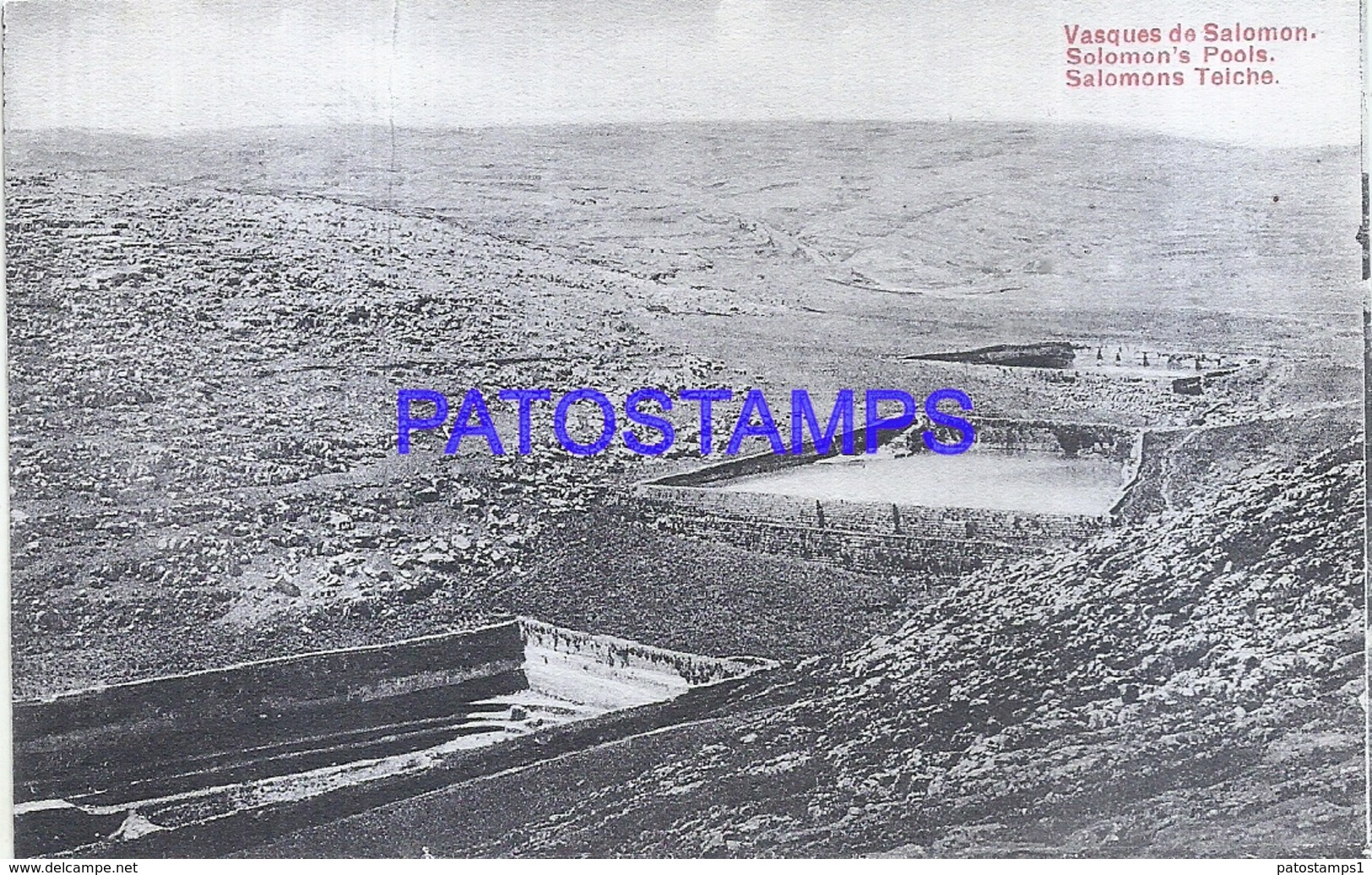 107389 ISLAND SALOMON POOLS VIEW PARTIAL POSTAL POSTCARD - Salomoninseln