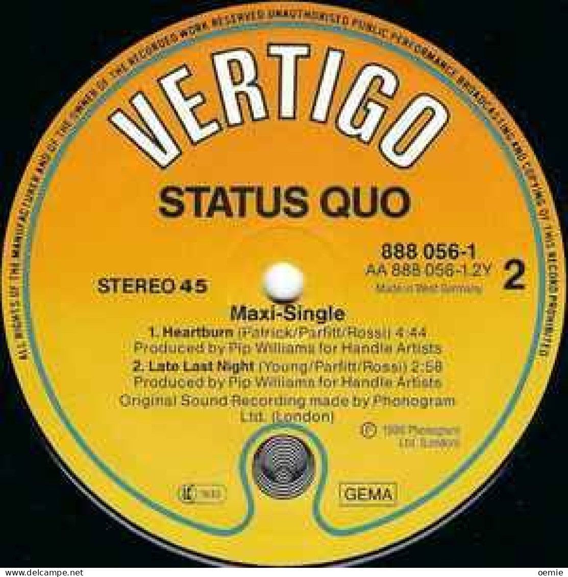 STATUS QUO  °  IN THE ARMY NOW   PRESSAGE GERMANY - 45 T - Maxi-Single