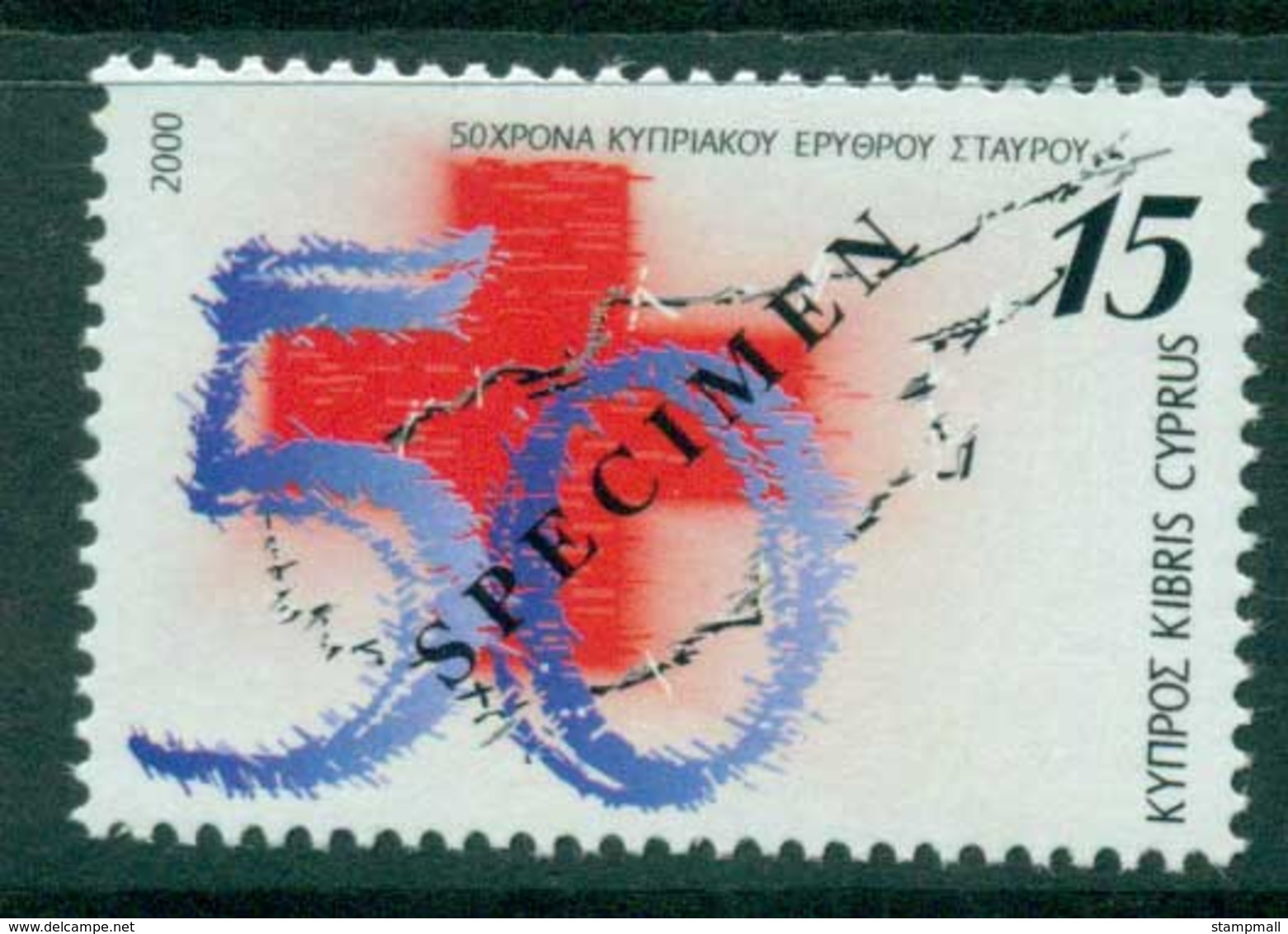 Cyprus 2000 Red Cross SPECIMEN MUH Lot23558 - Unused Stamps
