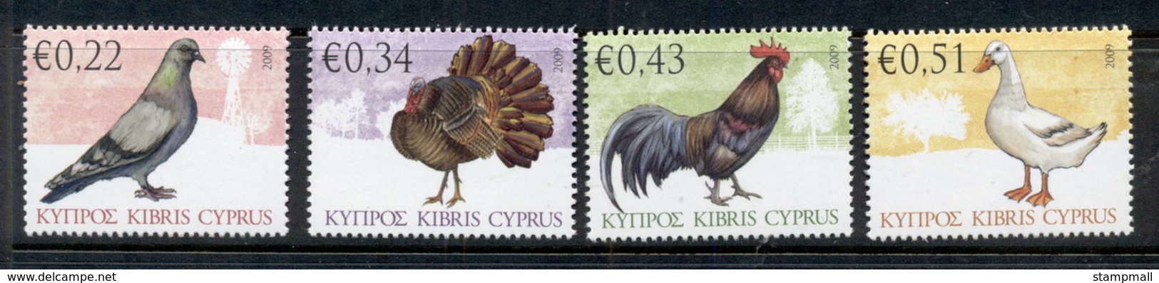 Cyprus 2009 Birds MUH - Ungebraucht