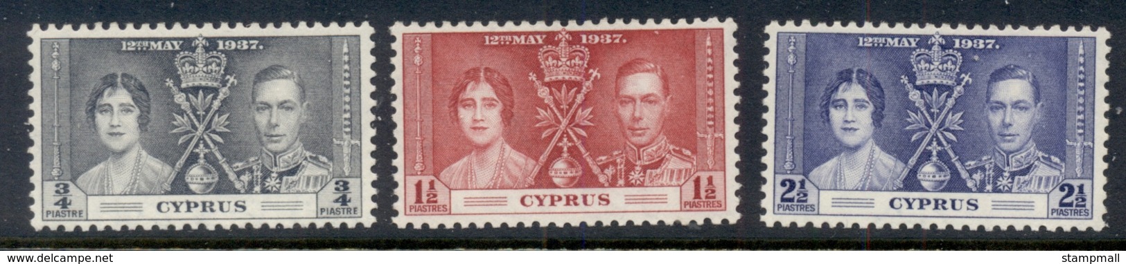 Cyprus 1937 Coronation MUH - Unused Stamps