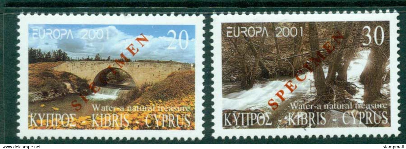 Cyprus 2001 Europa SPECIMEN MUH Lot23538 - Unused Stamps
