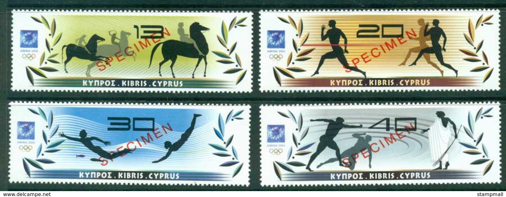 Cyprus 2004 Athens Olympics SPECIMEN MUH Lot23535 - Unused Stamps