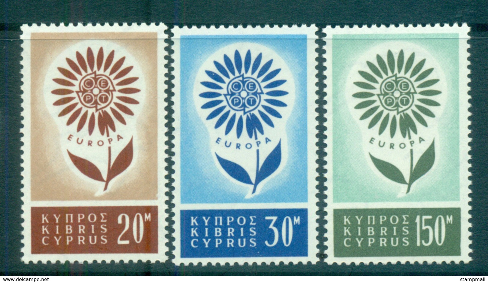 Cyprus 1964 Europa, Daisy Of Petals MUH Lot65388 - Nuovi