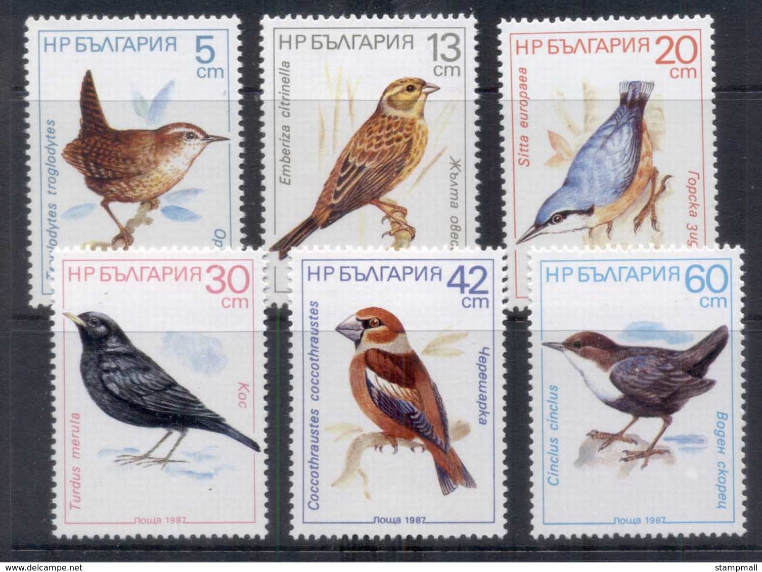 Bulgaria 1987 Birds MUH - Unused Stamps