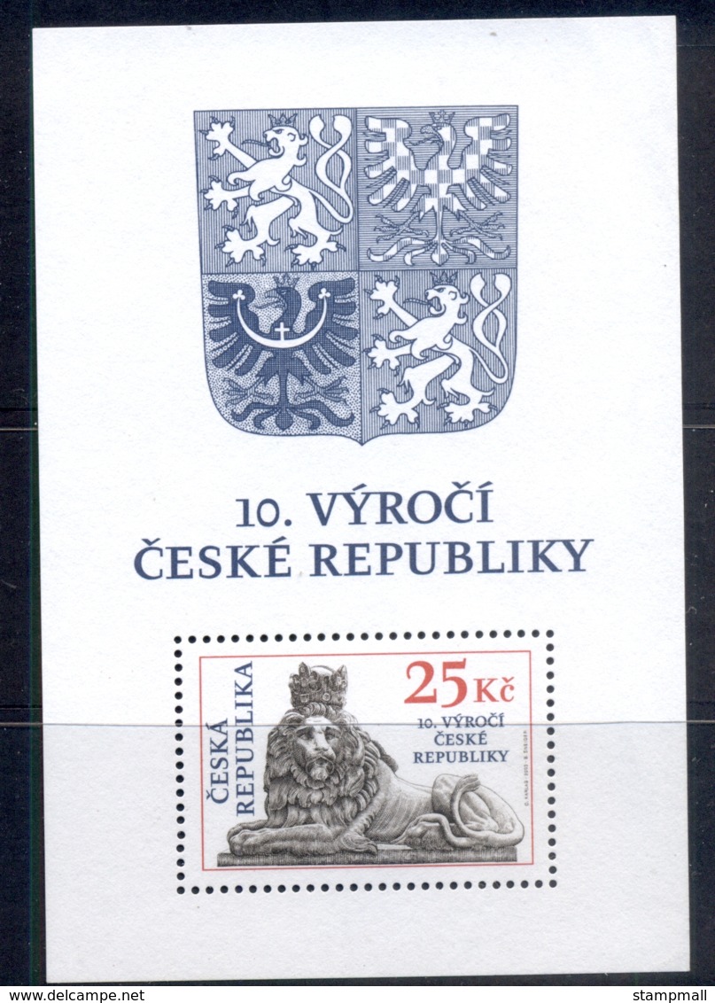 Czech Republic 2003 Czech Rep. 10th Anniv. MS MUH - Unused Stamps