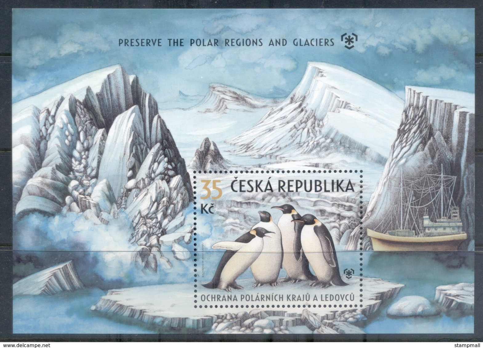 Czech Republic 2009 Preserve The Polar Regions And Glaciers MS MUH - Unused Stamps