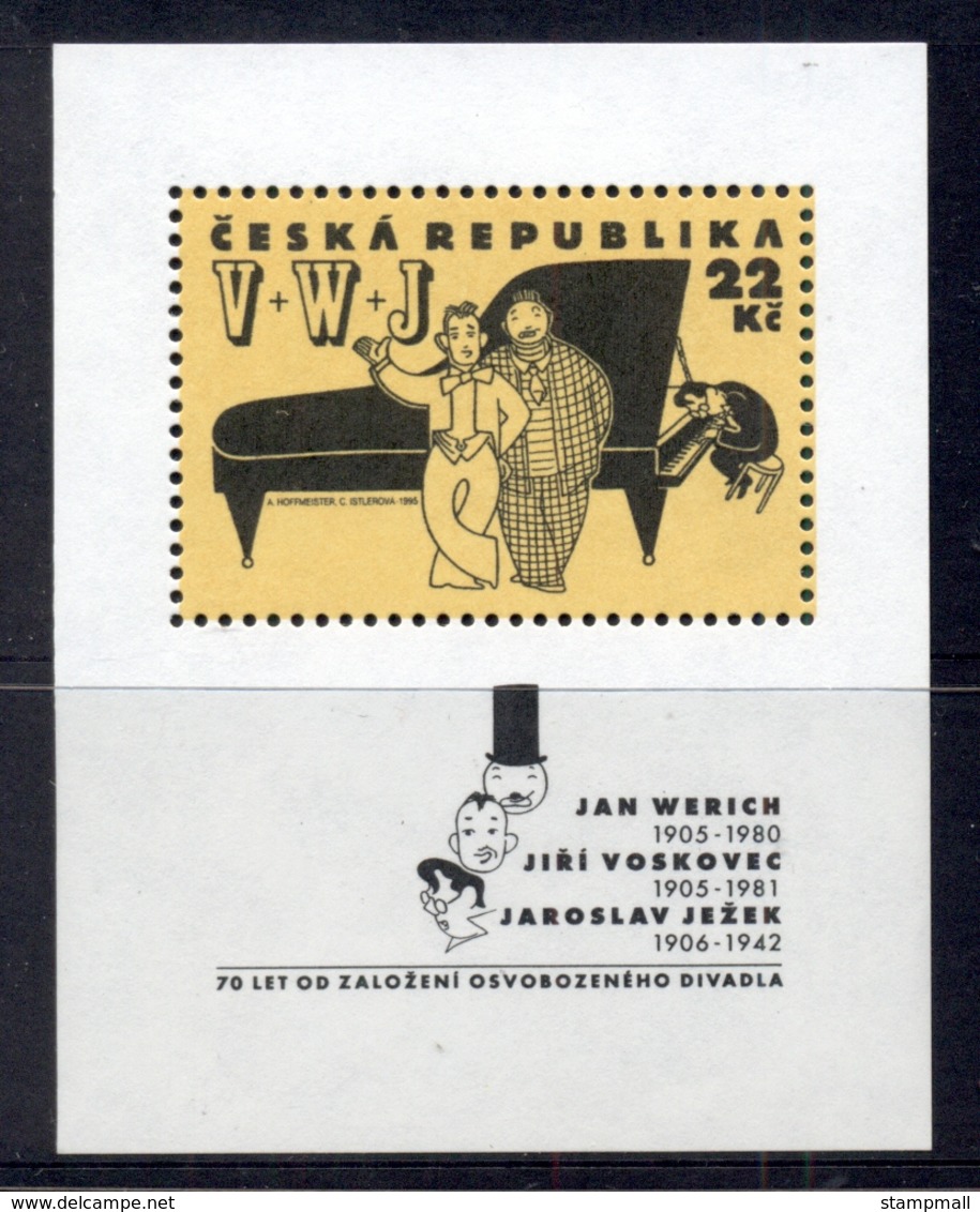 Czech Republic 1995 Theatre Personalities MS MUH - Unused Stamps