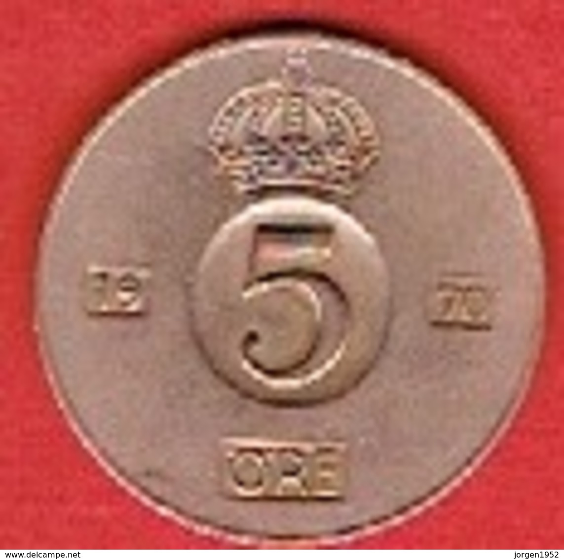 SWEDEN #  5 ØRE FROM 1970 - Suède