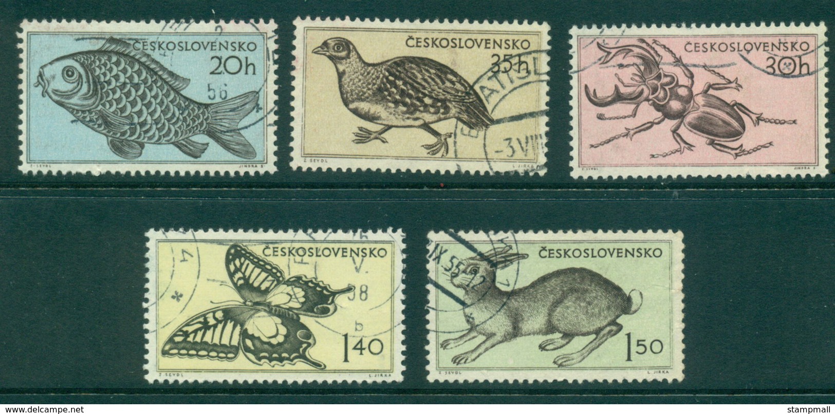 Czechoslovakia 1955 Wildlife FU/CTO Lot41246 - Unused Stamps