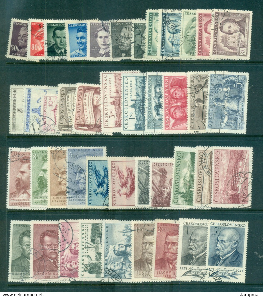 Czechoslovakia 1940s On Assorted Inc SetsFU Lot69946 - Unused Stamps