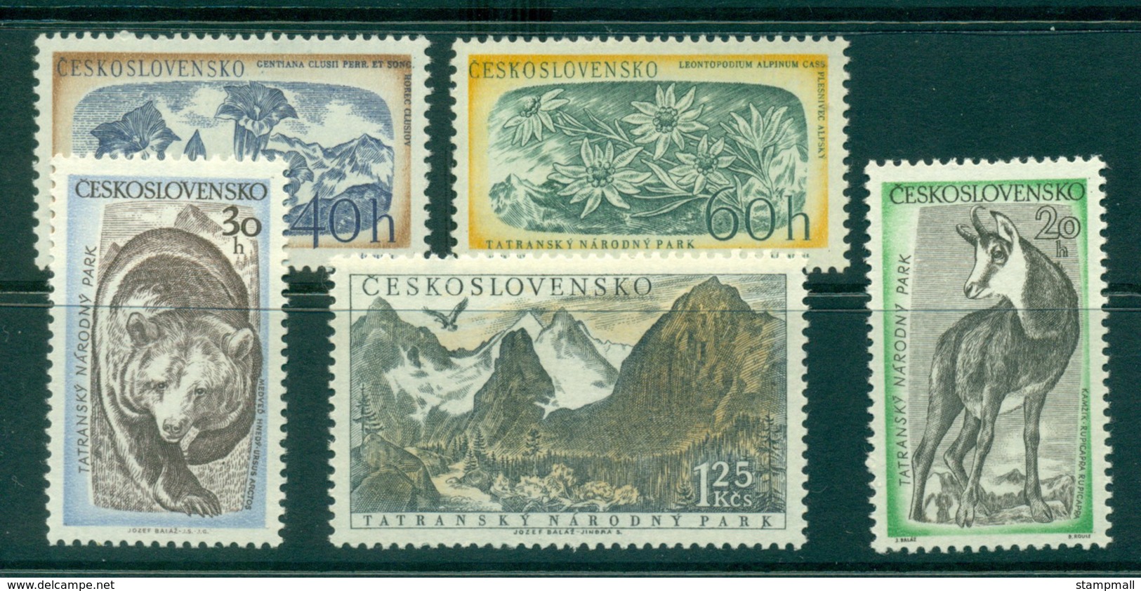 Czechoslovakia 1957 Tatra Mountains National Park MUH Lot38286 - Unused Stamps