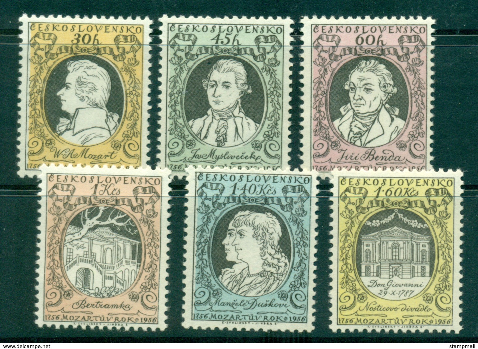 Czechoslovakia 1956 Mozart MUH Lot38261 - Unused Stamps