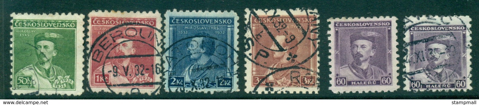 Czechoslovakia 1932 Miroslav Tyrs MLH/FU Lot41060 - Used Stamps