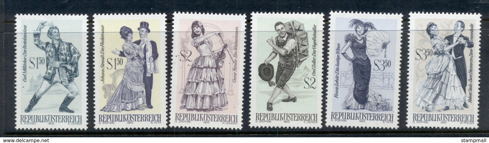 Austria 1970 Operettas MUH - Unused Stamps
