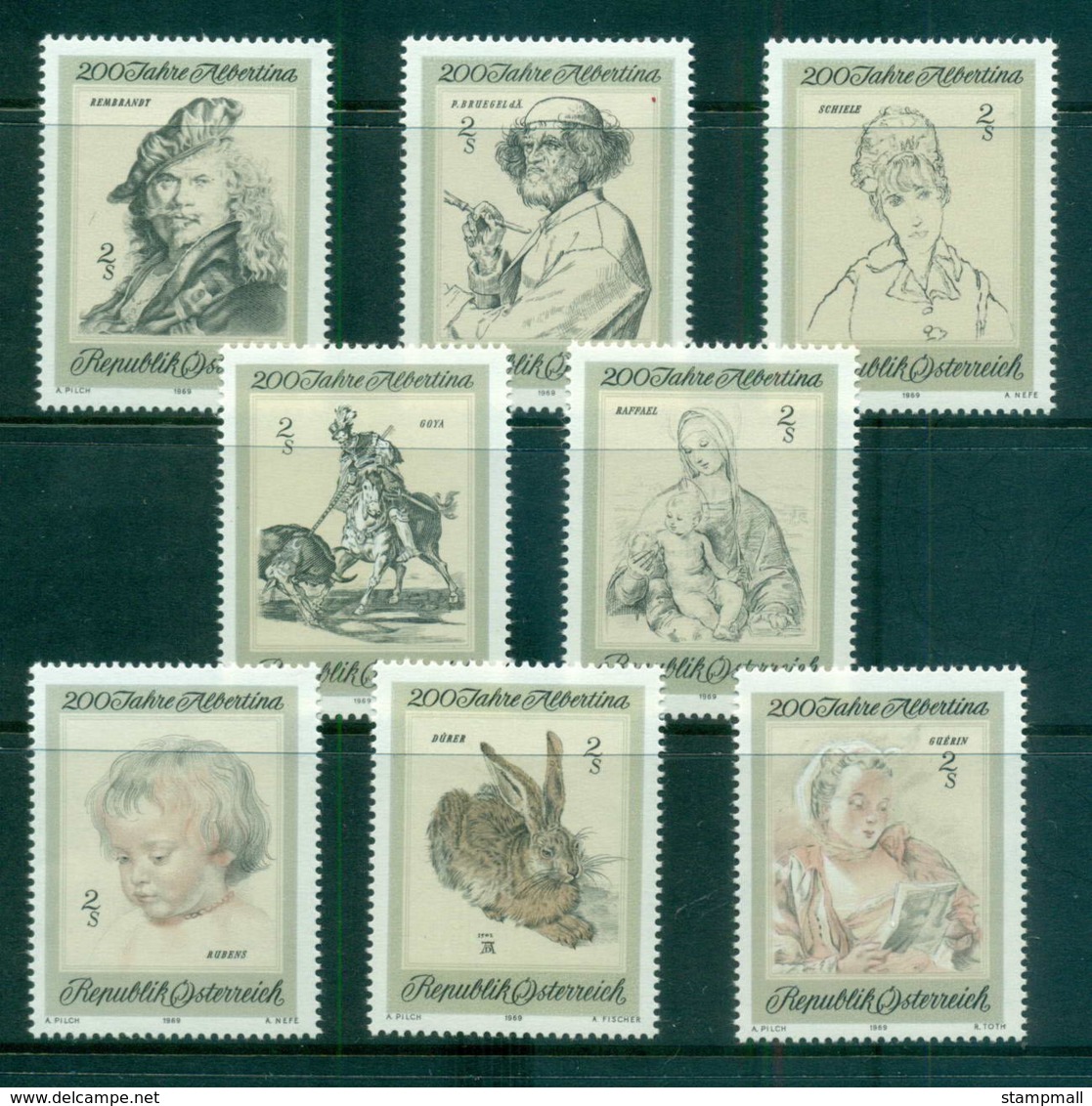 Austria 1969 Etchings MUH Lot62350 - Unused Stamps