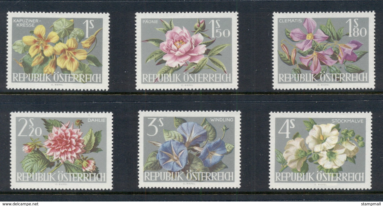Austria 1964 Vienna Garden Show, Flowers MUH - Unused Stamps