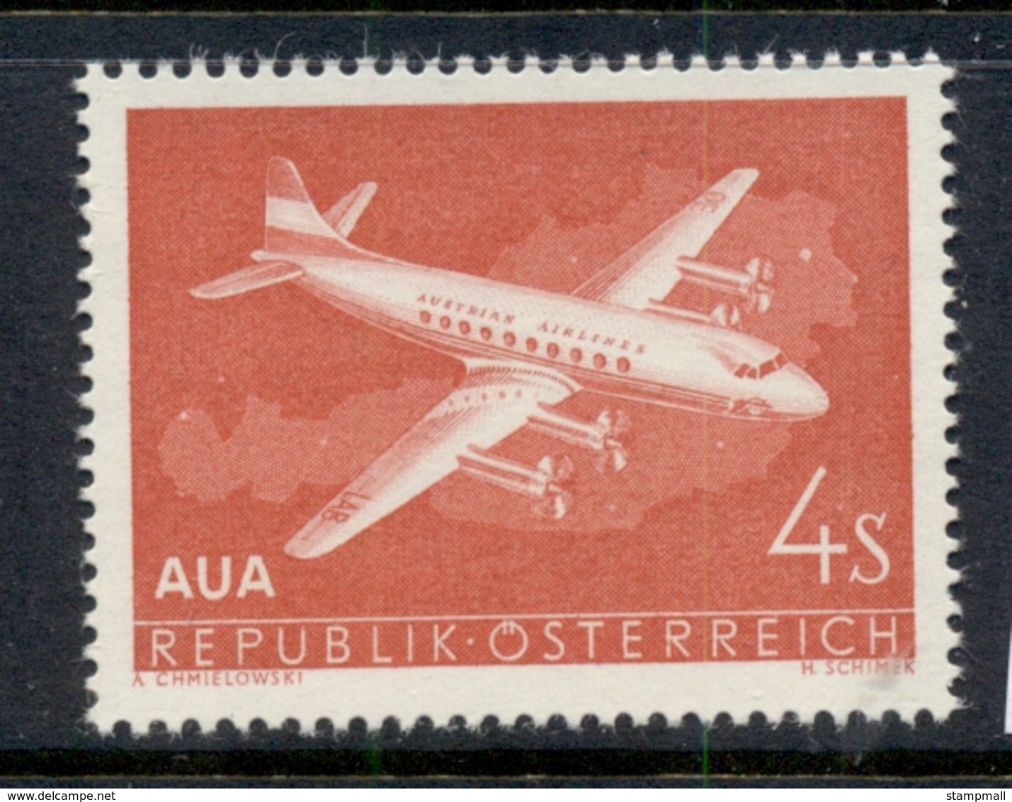 Austria 1958 Austrian Airlines MUH - Unused Stamps