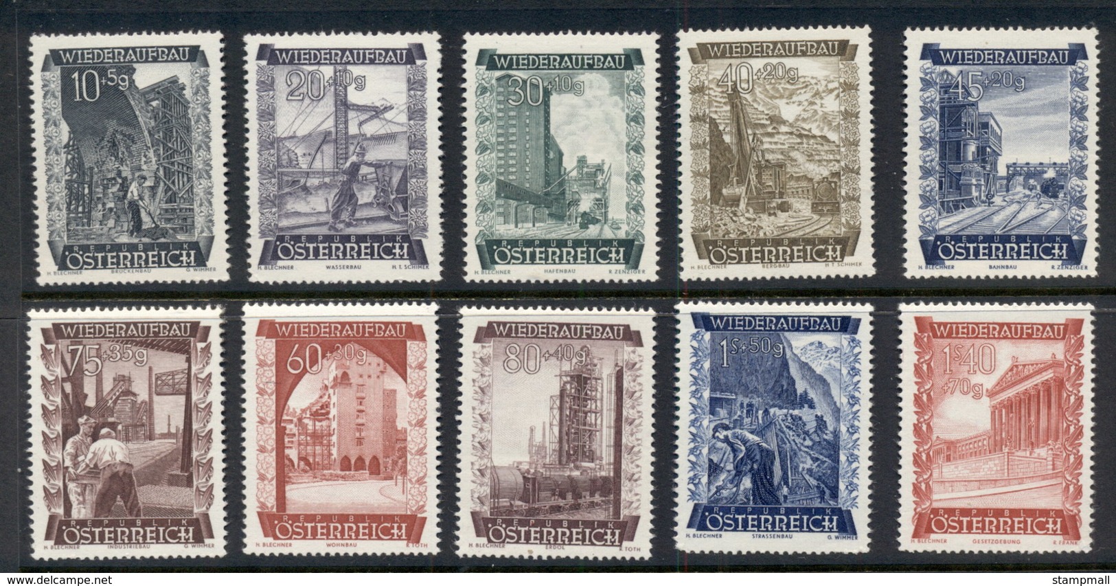 Austria 1948 Reconstruction Fund MUH - Unused Stamps