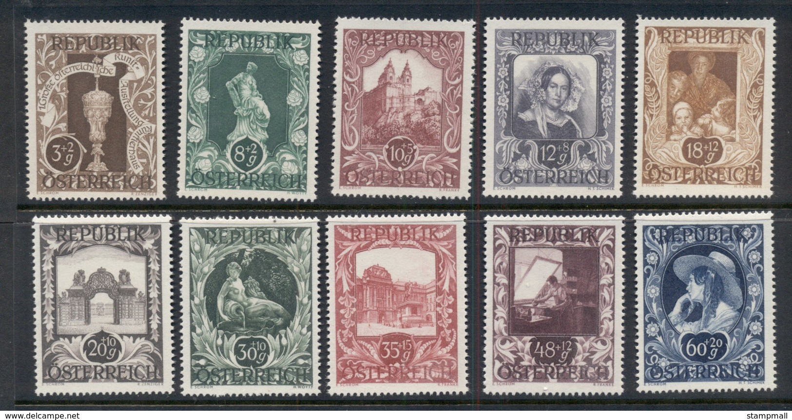 Austria 1947 Views MUH - Unused Stamps