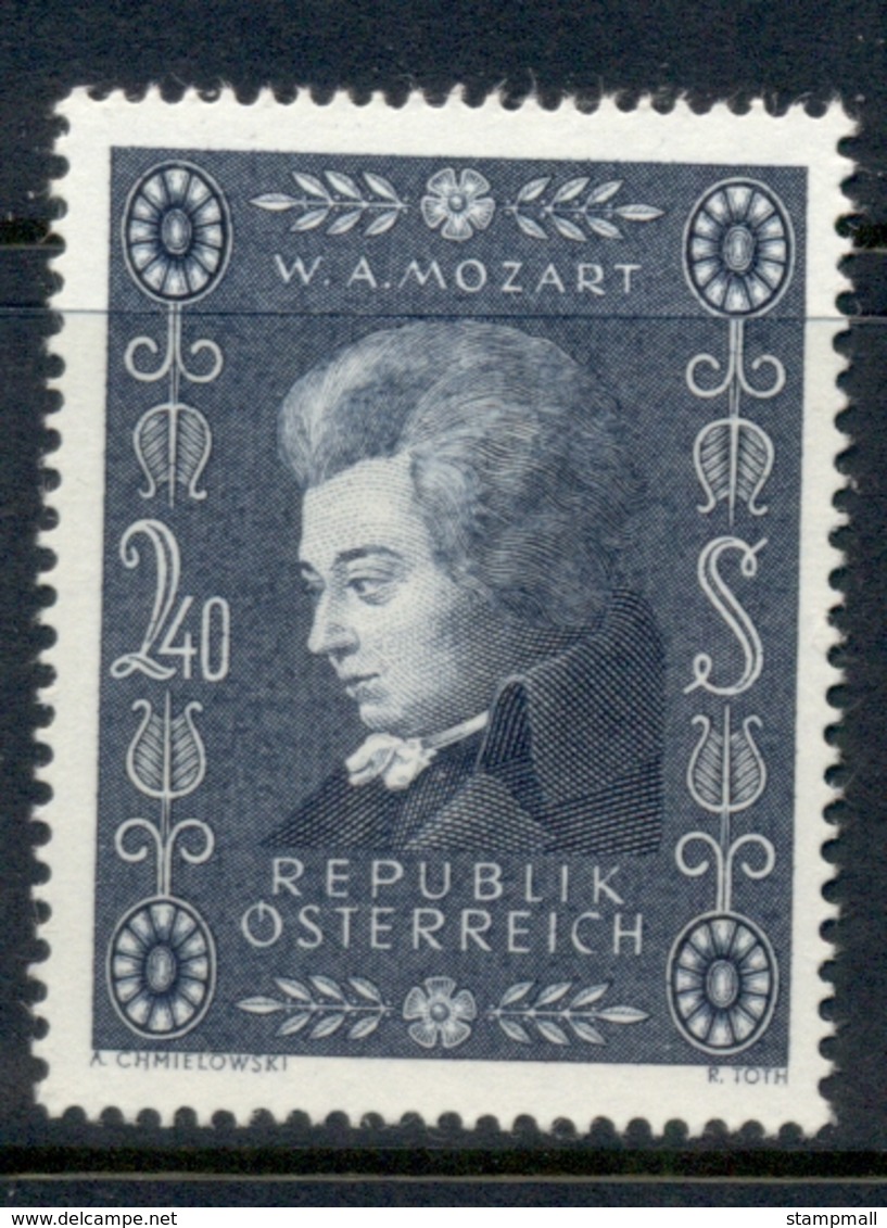 Austria 1956 Mozart Bicentenary MUH - Unused Stamps