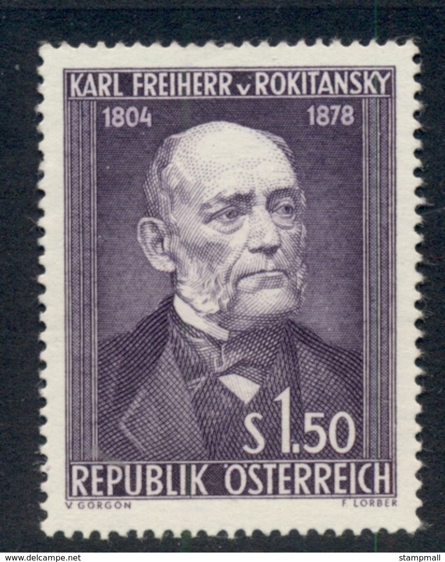 Austria 1954 Karl Von Rokitansky MUH - Unused Stamps