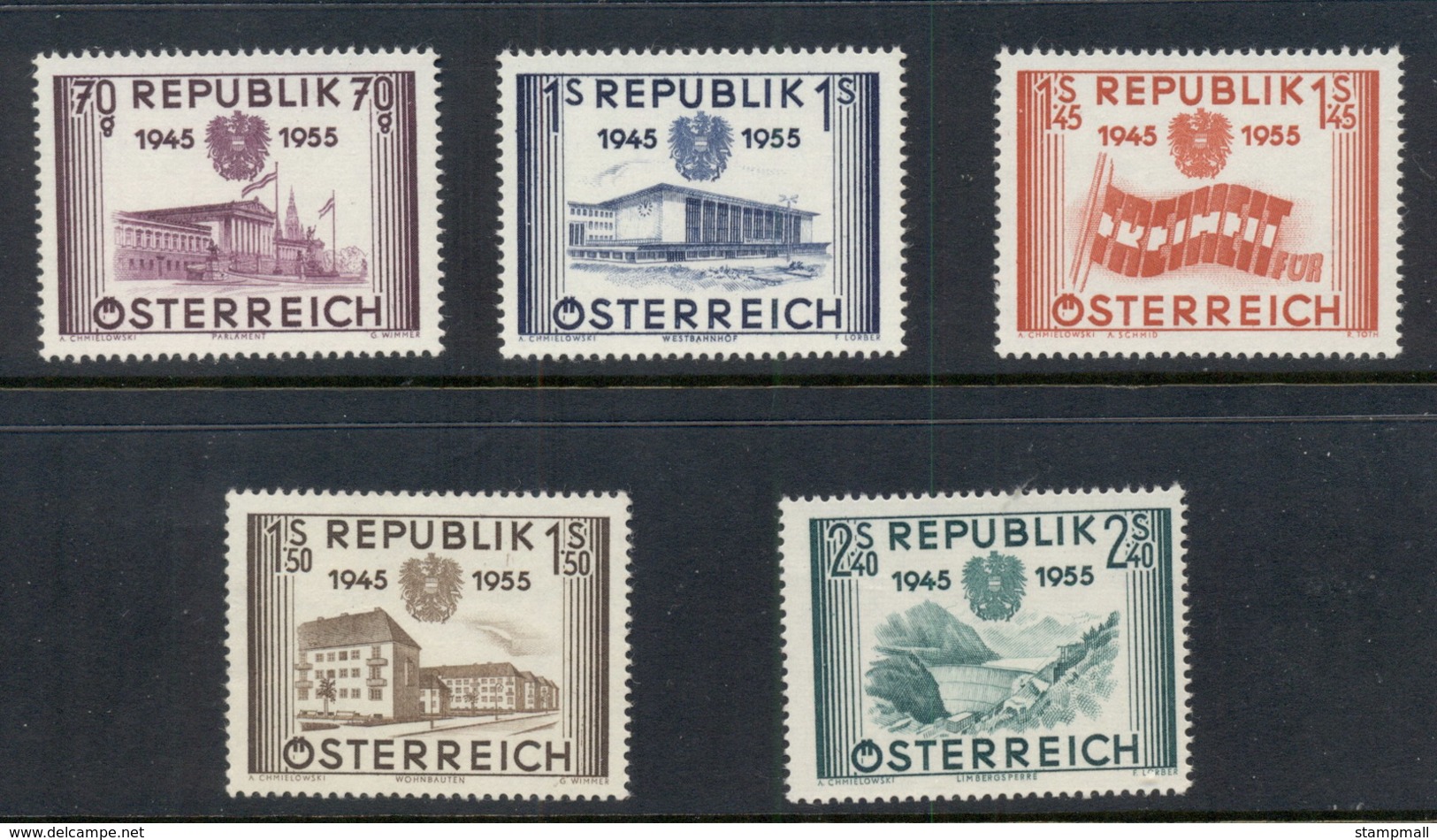 Austria 1955 Liberation 10th Anniv. MUH - Unused Stamps