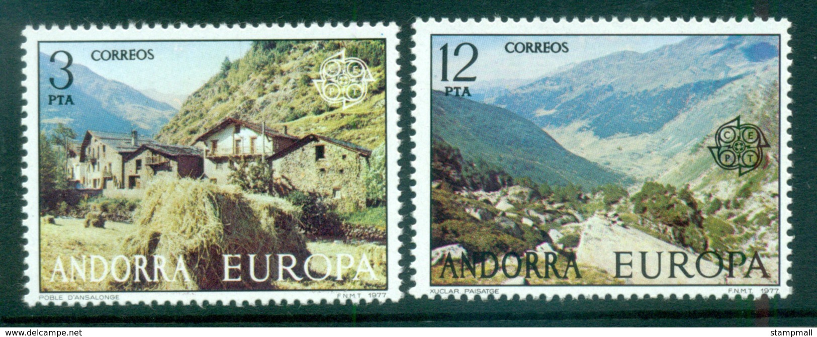 Andorra (Sp) 1977 Europa, Landcapes MUH Lot65652 - Unused Stamps