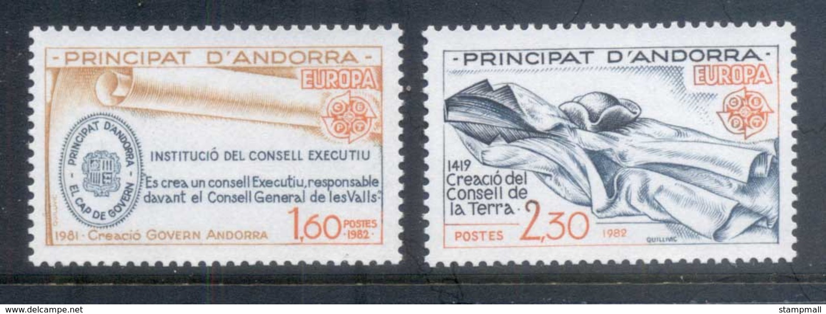 Andorra (Fr) 1982 Europa MUH - Unused Stamps