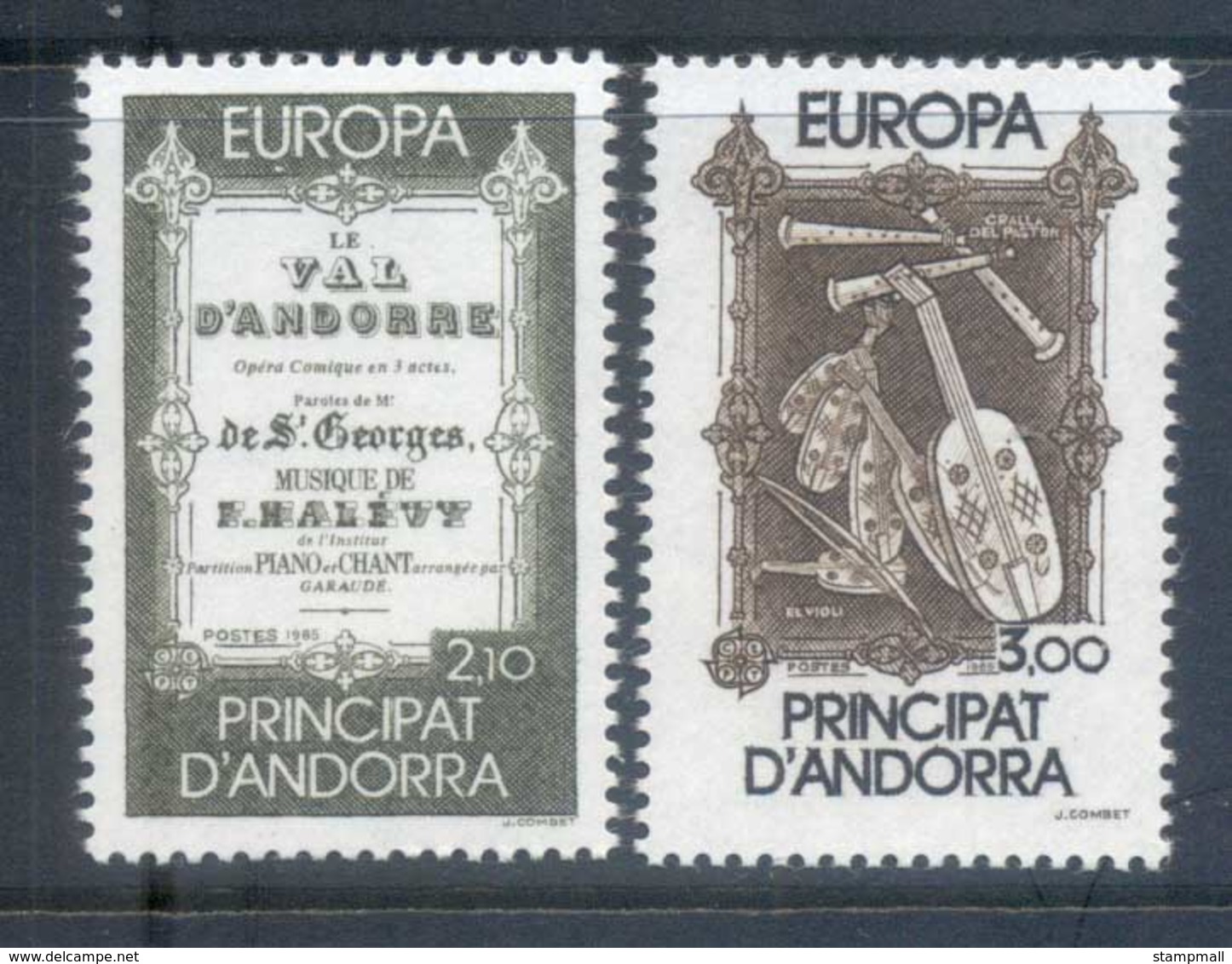 Andorra (Fr) 1985 Europa MUH - Ongebruikt