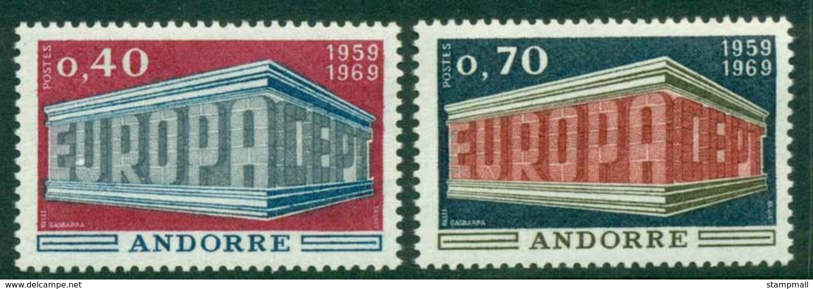 Andorra (Fr) 1969 Europa MUH Lot16004 - Unused Stamps