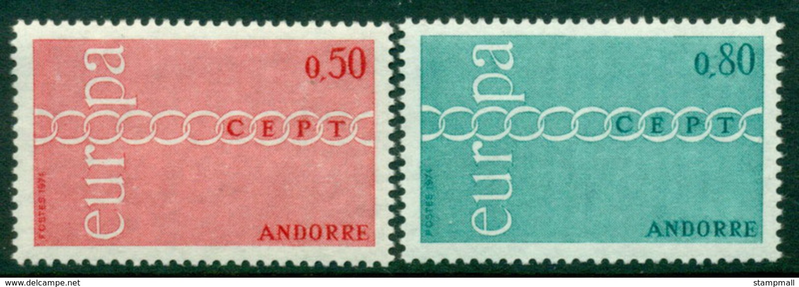 Andorra (Fr) 1971 Europa MUH Lot16006 - Unused Stamps