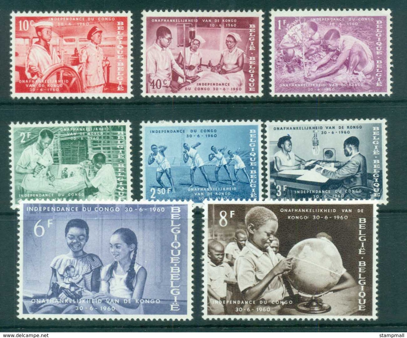 Belgium 1960 Independence Of Congo MLH Lot83237 - Other & Unclassified