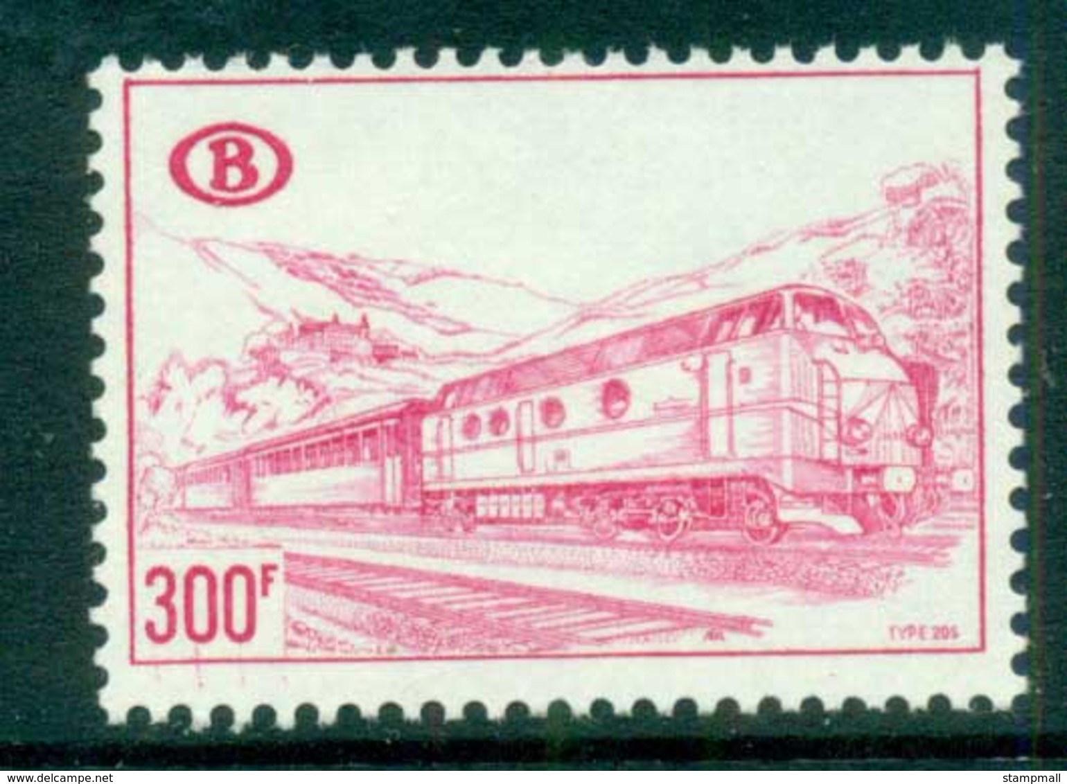 Belgium 1968-73 Railway Stamp 300f MUH Lot83637 - Other & Unclassified