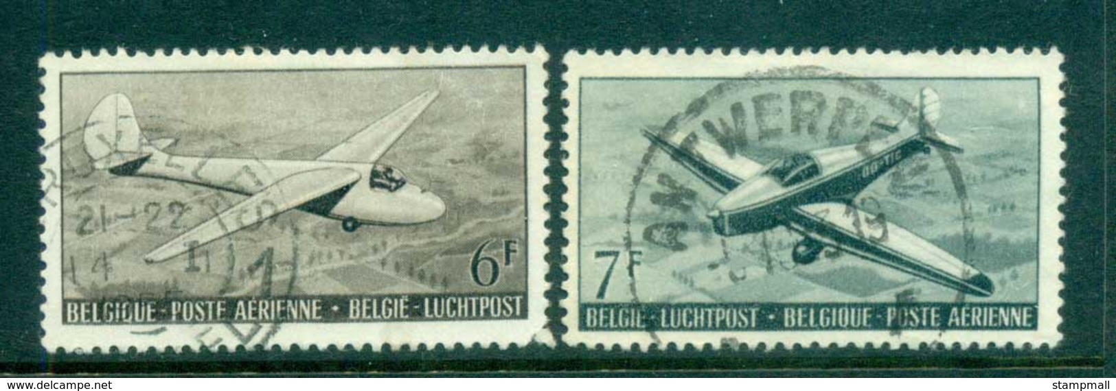 Belgium 1951 Glider FU Lot83634 - Other & Unclassified