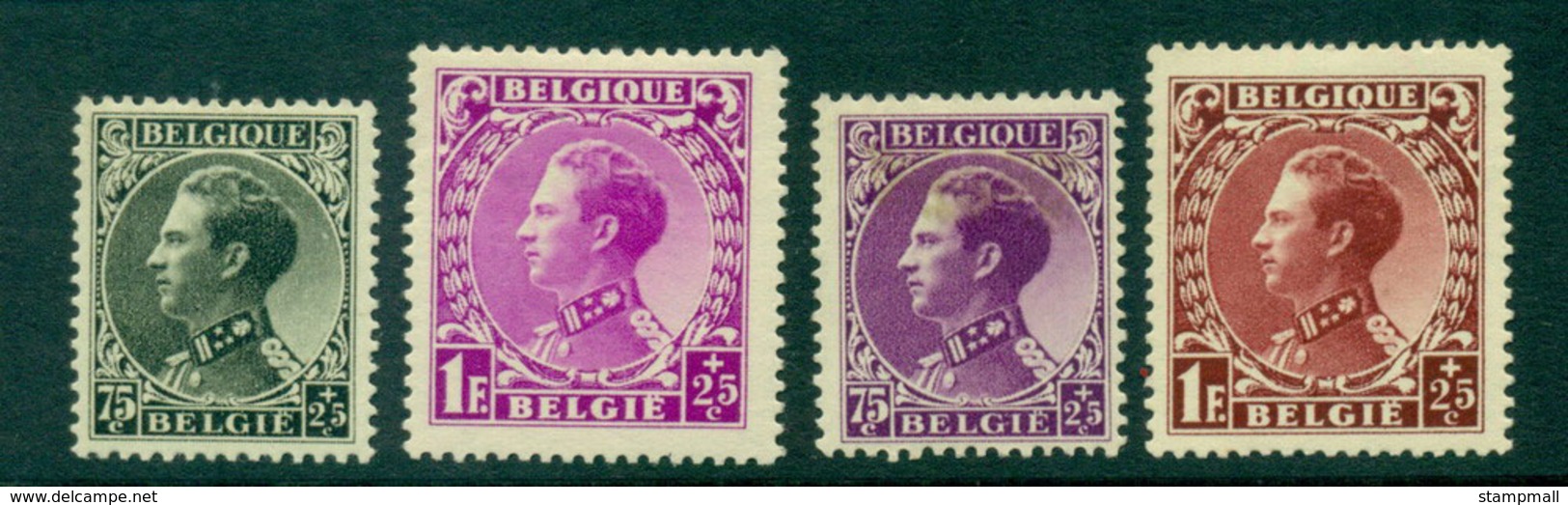 Belgium 1934 King Leopold III National War Veterans (4) MH Lot27200 - Other & Unclassified