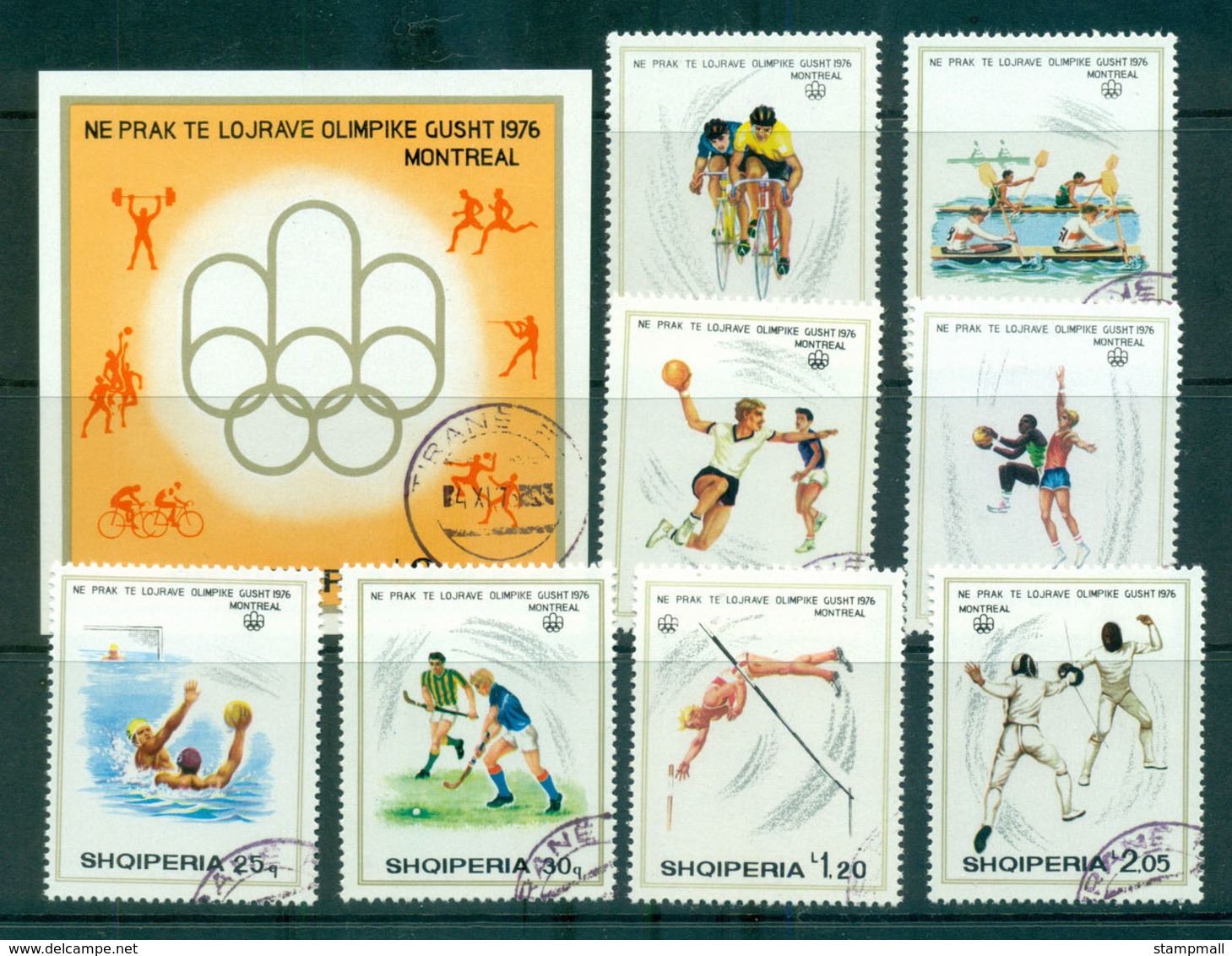 Albania 1975 Olympic Games Munich + MS CTO Lot69821 - Albania