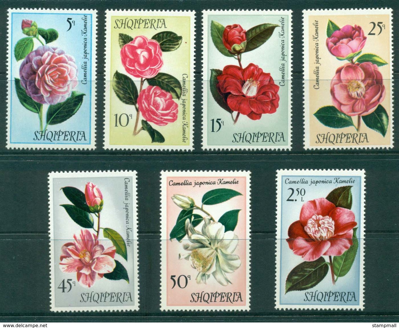 Albania 1972 Flowers Camellias MLH Lot31058 - Albania