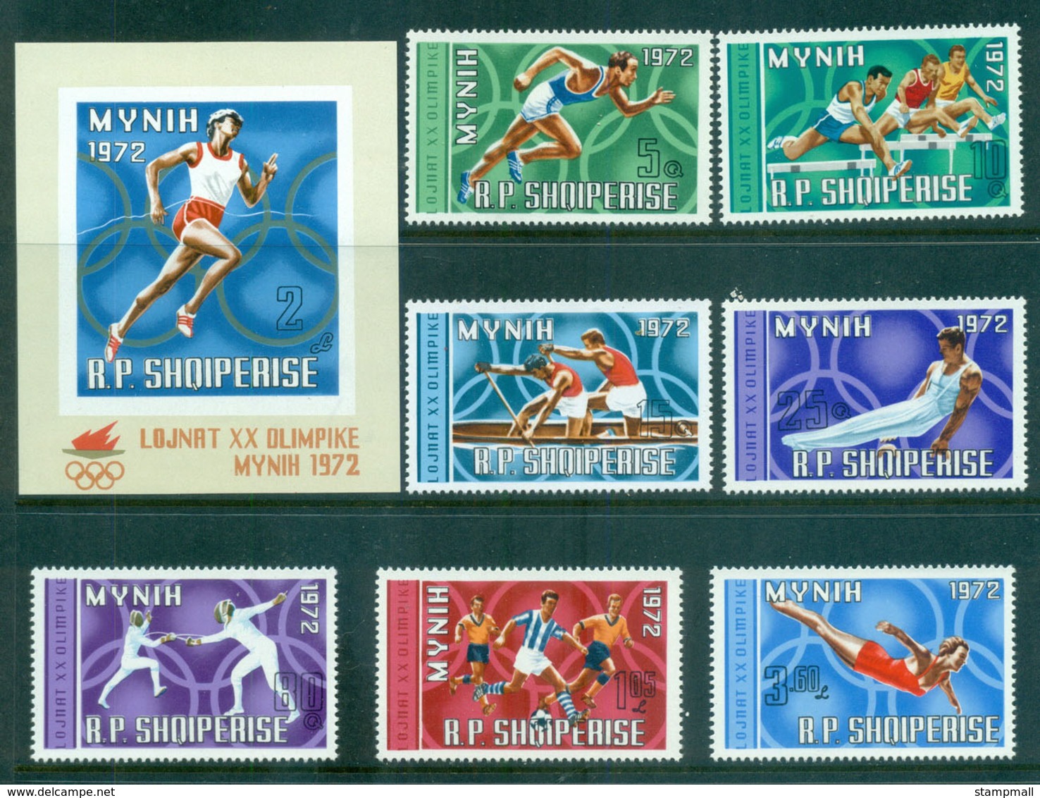 Albania 1971 Munich Olympics + MS MUH Lot69737 - Albania