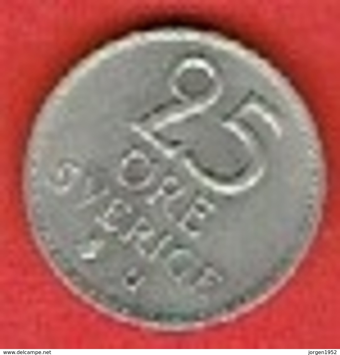 SWEDEN #  25 ØRE FROM 1970 - Suède