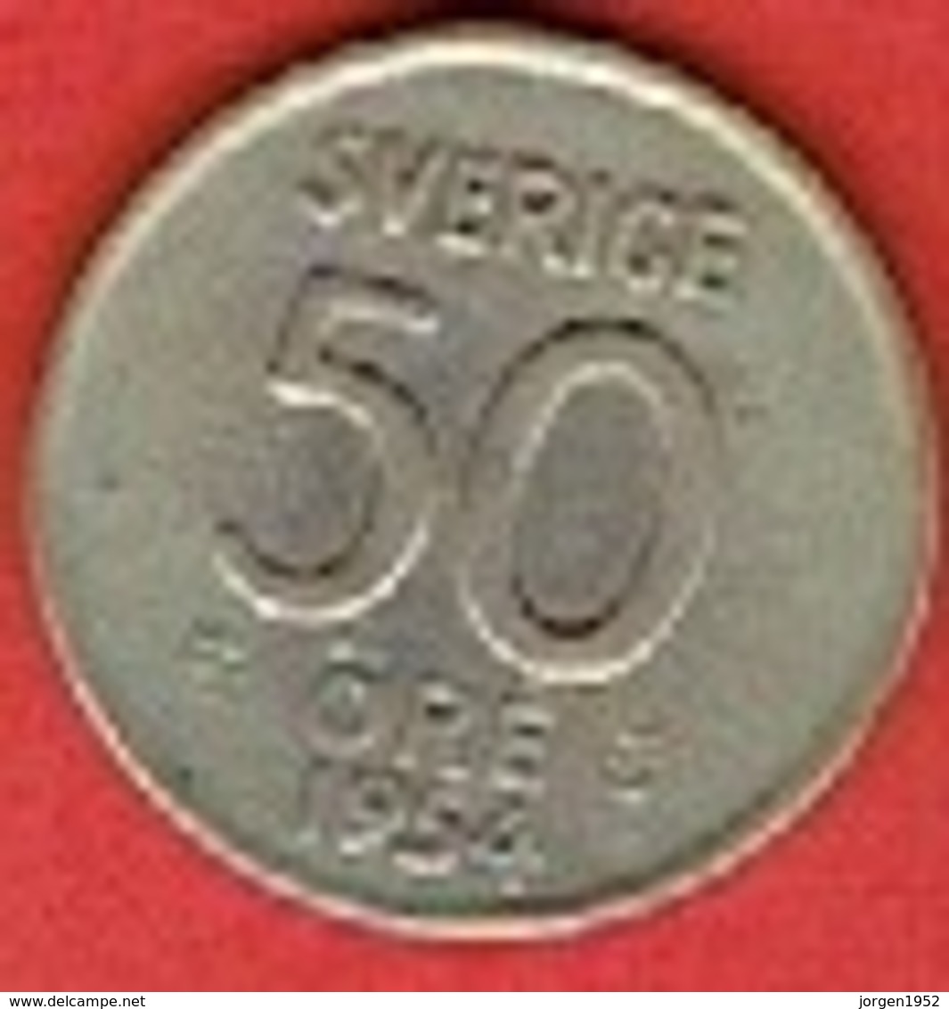 SWEDEN #  50 ØRE FROM 1954 - Suède