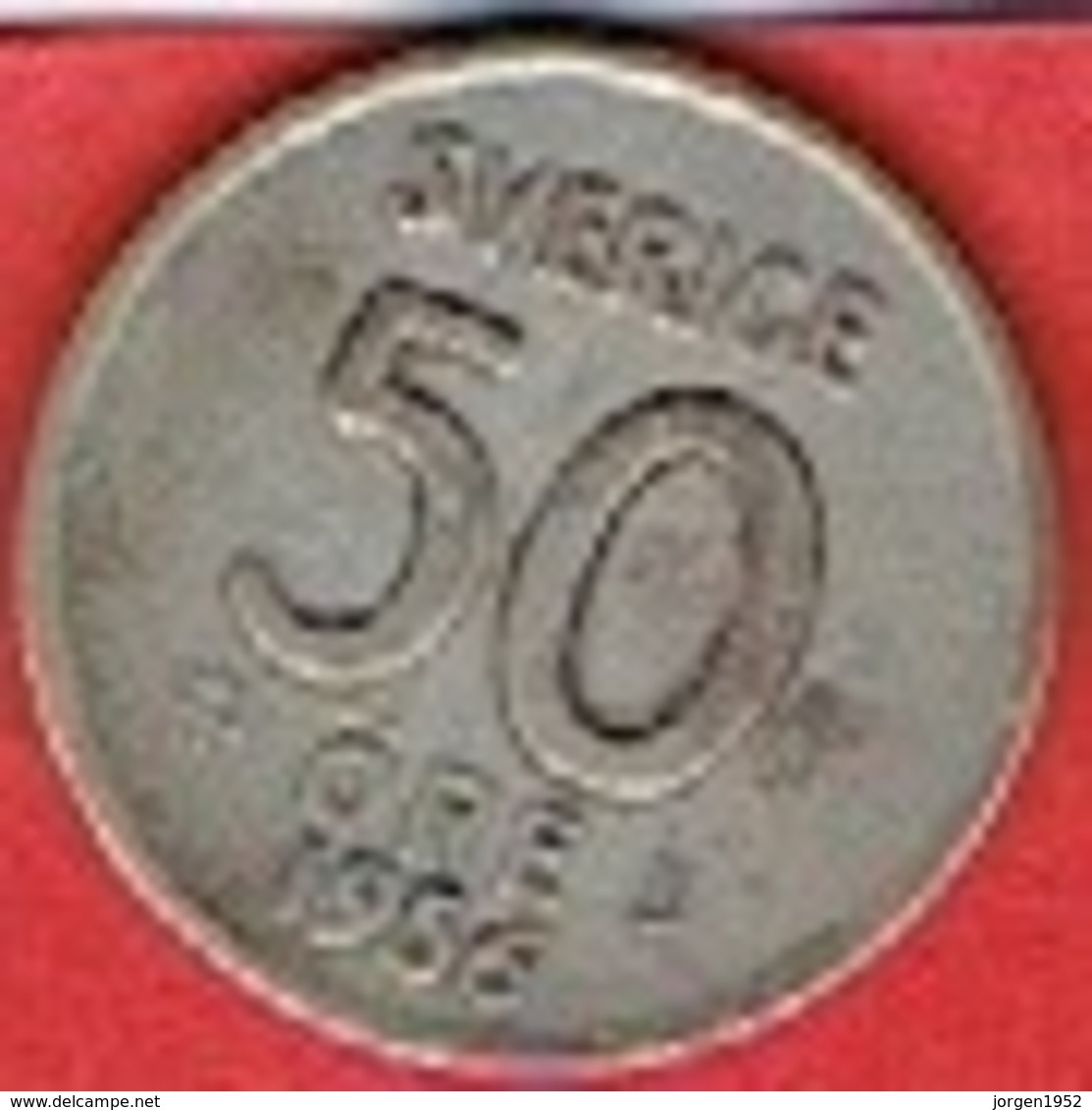 SWEDEN #  50 ØRE FROM 1956 - Suède