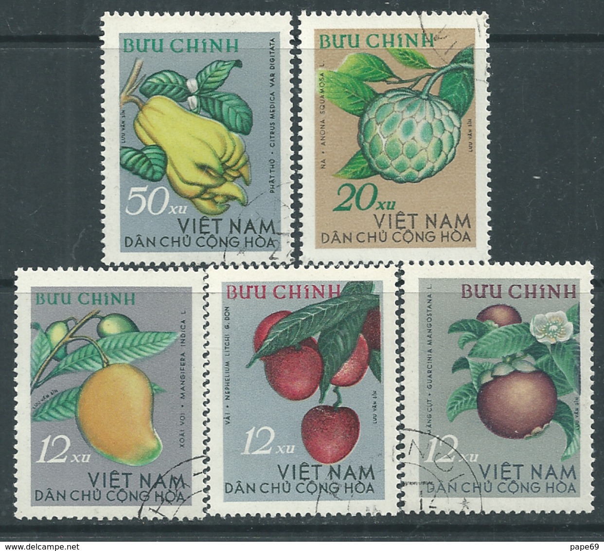 Viêt-Nam Du Nord N° 392 / 96 (.) : Fruits Divers Les 5 Valeurs ( émises Sans Gomme, Sans Charnière, TB - Vietnam