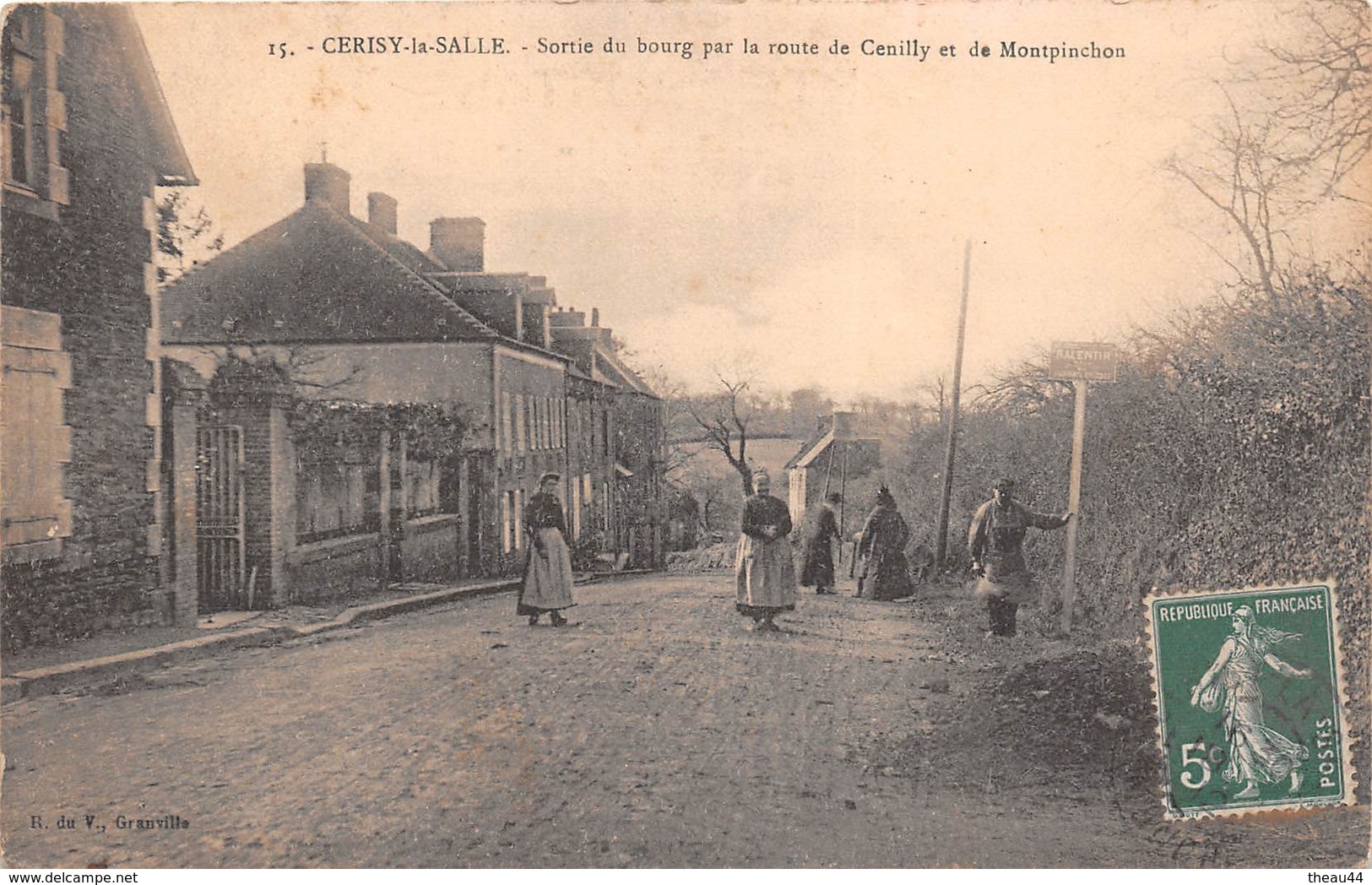 ¤¤   -   CERISY-la-SALLE   -  Sortie Du Bourg Par La Route De Genilly Et De Montpinchon  -   ¤¤ - Autres & Non Classés